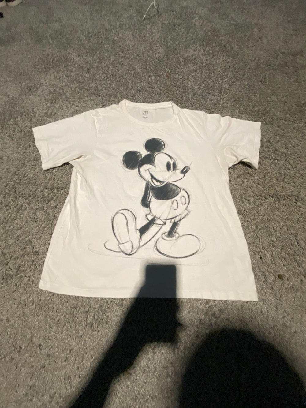 White Mickey Mouse Graphic Tee